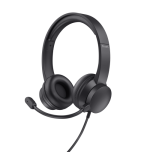 16073-Trust Ayda Auriculares Alambrico Diadema Llamadas/Musica Negro