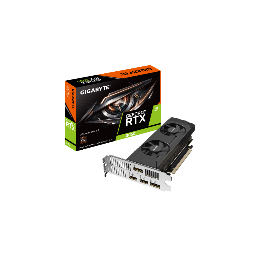 16088-Gigabyte GeForce RTX 3050 OC Low Profile 6G NVIDIA 6 GB GDDR6