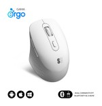 16098-SUBBLIM Raton CURVE ERGO DUAL MOUSE BATTERY WHITE