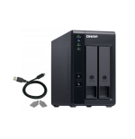 161-QNAP TR-002 unidad de disco multiple Negro