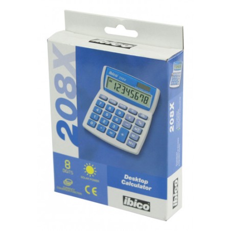 1611-CALCULADORA DE SOBREMESA DE 8 DIGITOS MODELO 208X SOLAR / PILA IBICO IB410062
