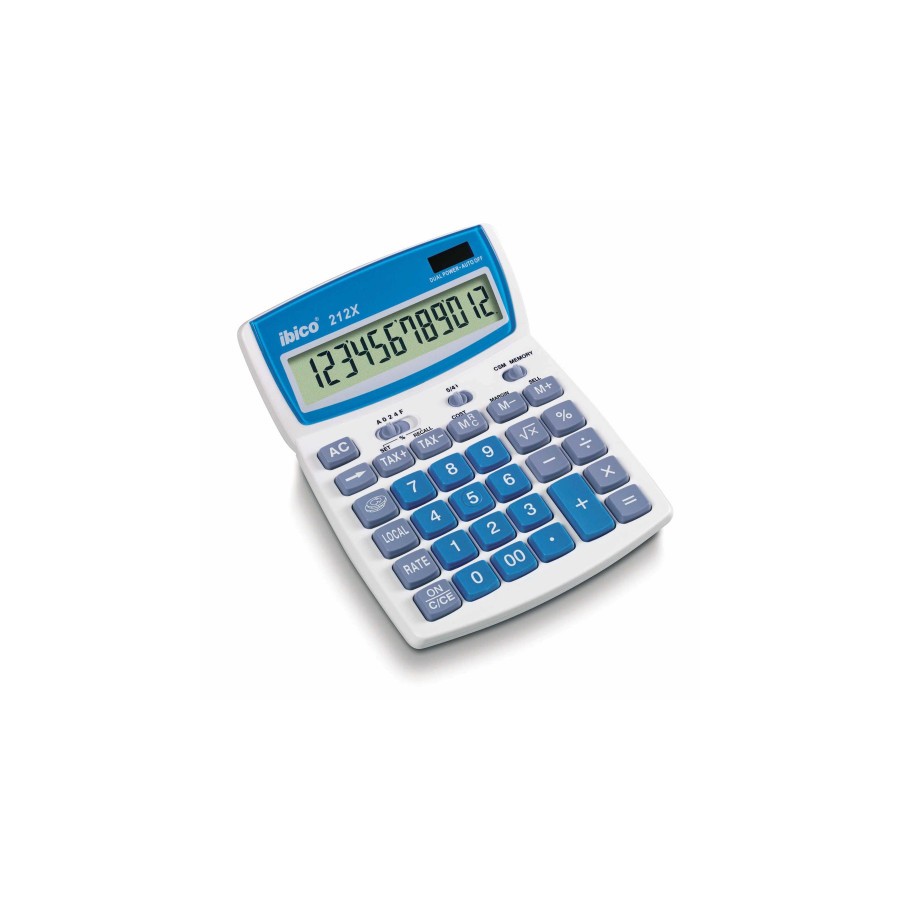 1614-CALCULADORA DE SOBREMESA DE 12 DIGITOS MODELO 212X SOLAR / PILA IBICO IB410086