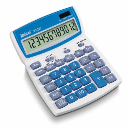 1614-CALCULADORA DE SOBREMESA DE 12 DIGITOS MODELO 212X SOLAR / PILA IBICO IB410086