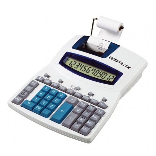 1616-CALCULADORA IMPRESORA DE 12 DIGITOS MODELO 1221X ALIMENTACION RED IBICO IB410055
