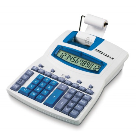 1617-CALCULADORA IMPRESORA DE 12 DIGITOS MODELO 1221X ALIMENTACION RED IBICO IB410055