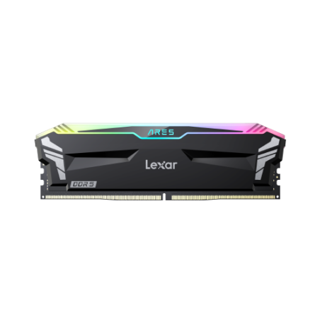 16196-LEXAR MEMORIA ARES DDR5 32GB (2X16GB)   6400 CL32 1.4V  HEATSINK  RGB DUAL PACK BLACK  LD5EU016G-R6400GDLA