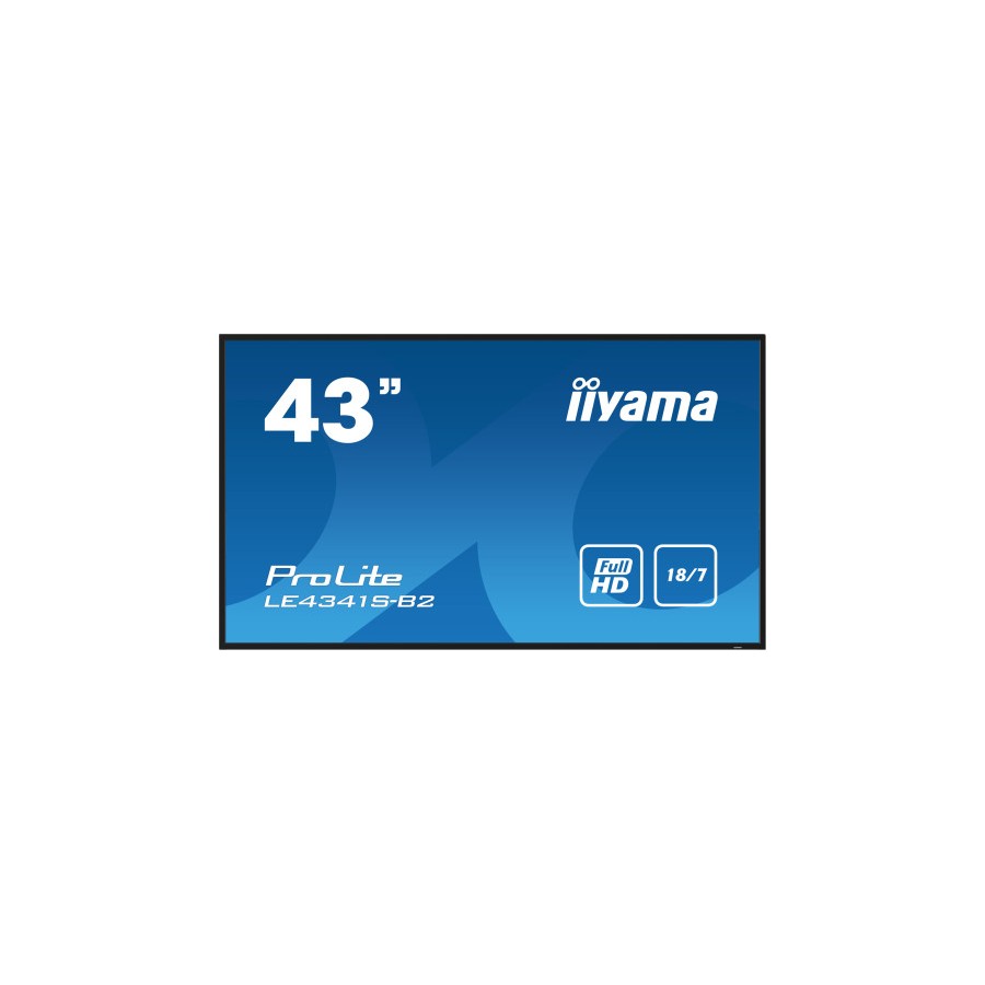 16221-iiyama PROLITE LE4341S-B2 Pantalla plana para senalizacion digital 108 cm (42.5") LCD 350 cd / m2 Full HD Negro 18