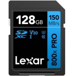 16321-LEXAR 128GB PROFESSIONAL 800X PRO SDXC UHS-I CARDS,  UP TO 150MB/S READ 45MB/S WRITE C10 V30 U3
