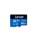 16324-LEXAR 32GB HIGH-PERFORMANCE 633X MICROSDHC UHS-I, UP TO 100MB/S READ 20MB/S WRITE C10 A1 V10 U1