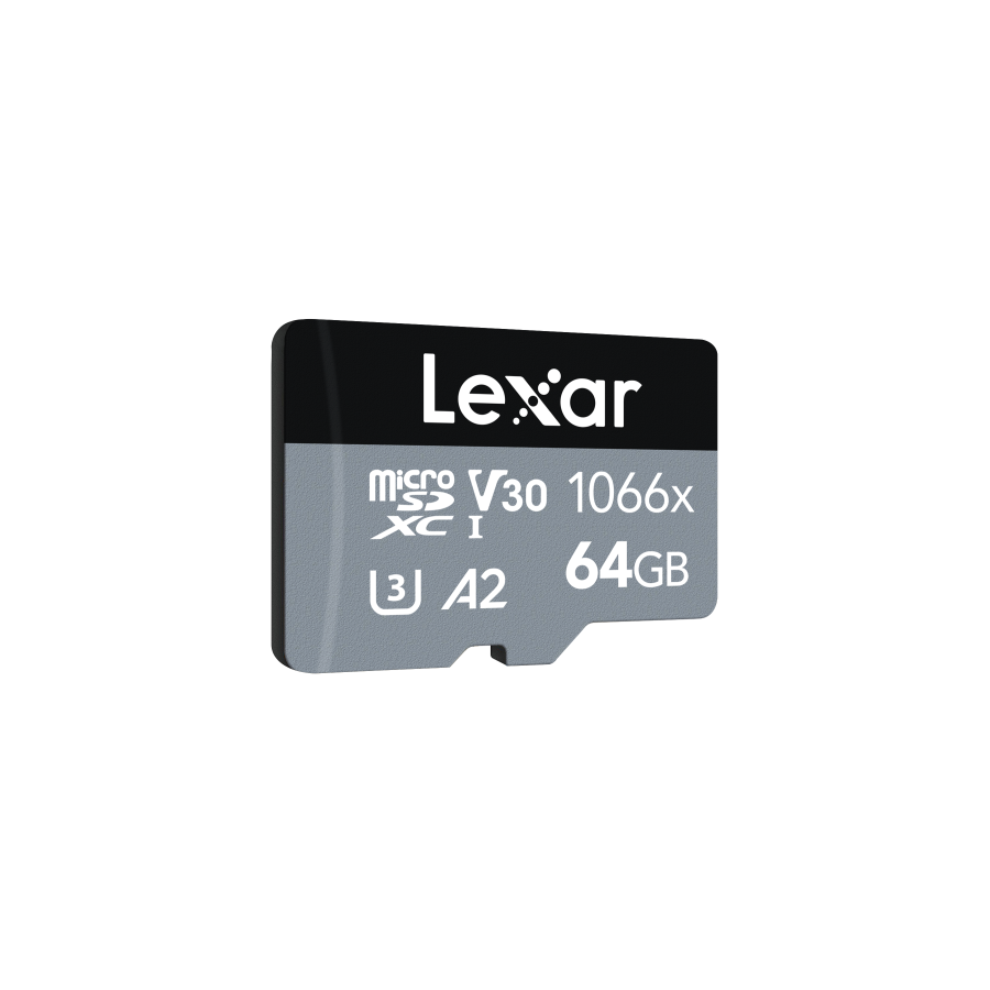 16332-Lexar Professional 1066x microSDXC UHS-I Cards SILVER Series 64 GB Clase 10