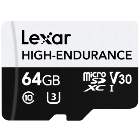 16341-Lexar High-Endurance 64 GB MicroSDXC UHS-I Clase 10