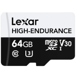 16341-Lexar High-Endurance 64 GB MicroSDXC UHS-I Clase 10