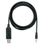 16368-QNAP CAB-CONSOLE-UPJ-1M8 cable de audio 1,8 m 3,5mm USB Negro