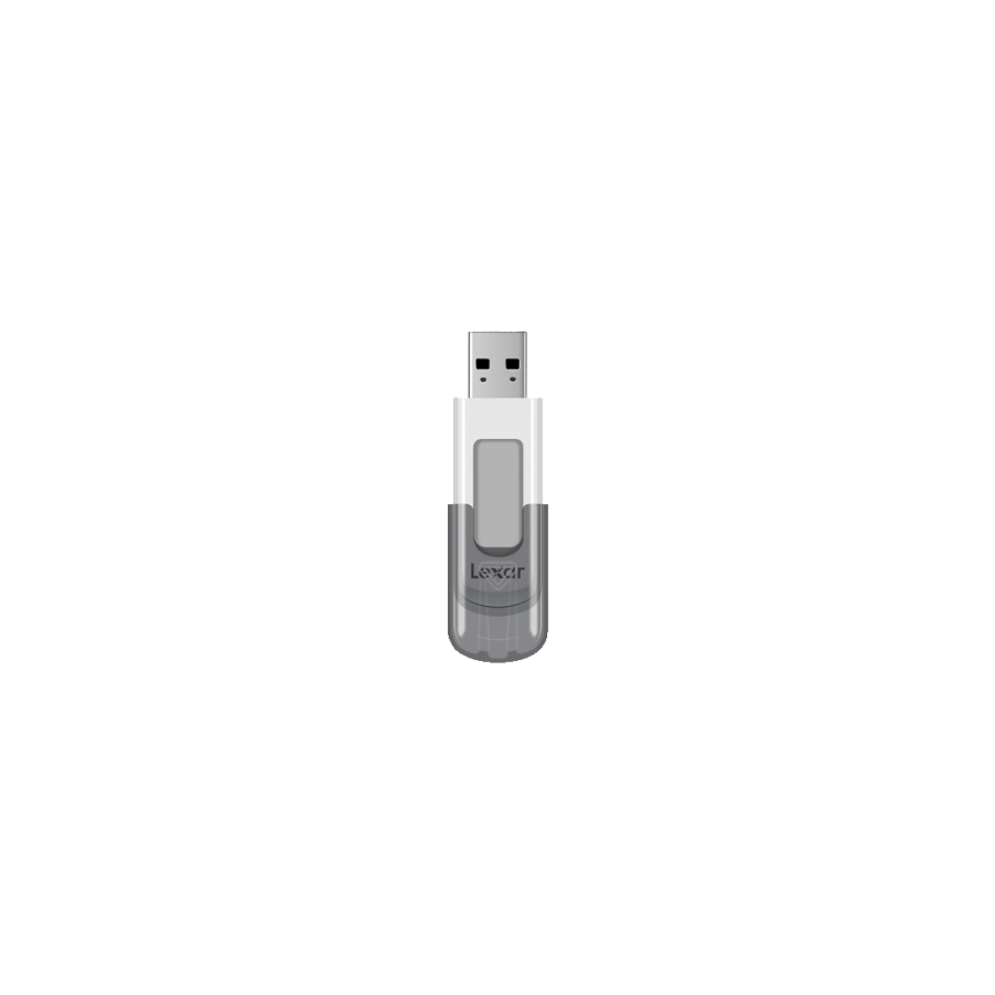 16397-Lexar JumpDrive V100 unidad flash USB 64 GB USB tipo A 3.2 Gen 1 (3.1 Gen 1) Gris, Blanco