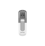 16398-Lexar JumpDrive V100 unidad flash USB 64 GB USB tipo A 3.2 Gen 1 (3.1 Gen 1) Gris, Blanco