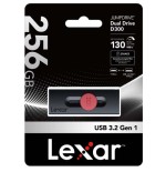 16411-LEXAR 256GB DUAL TYPE-C AND TYPE-A USB 3.2 FLASH DRIVE, UP TO 130MB/S READ