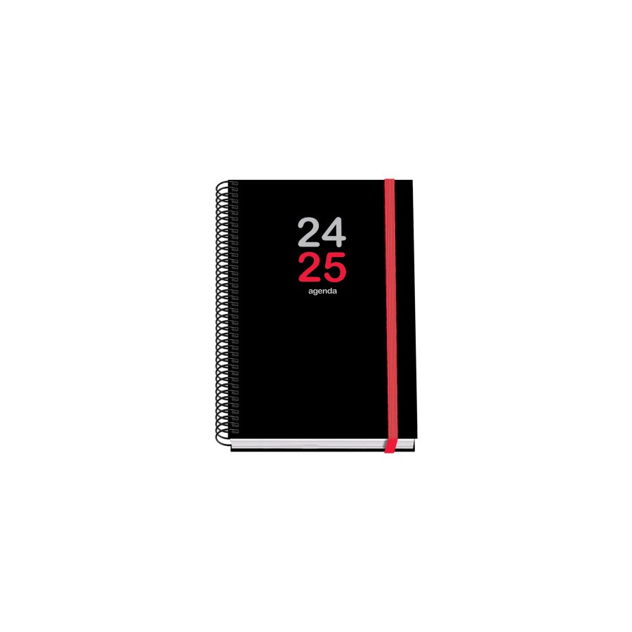 16422-AGENDA ESCOLAR 2024-2025 TAMANO A5 TAPA CARTON FORRADO  SEMANA VISTA ELITE PRIME DOHE 51769