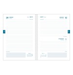 16445-AGENDA ESCOLAR 2024-2025 TAMANO A5 TAPA CARTON FORRADO  DIA PAGINA TANGRAM BASIC VERDE DOHE 51742