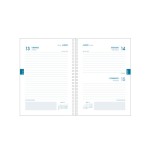 16447-AGENDA ESCOLAR 2024-2025 TAMANO A6 TAPA CARTON FORRADO  DIA PAGINA TANGRAM BASIC AZUL DOHE 51748