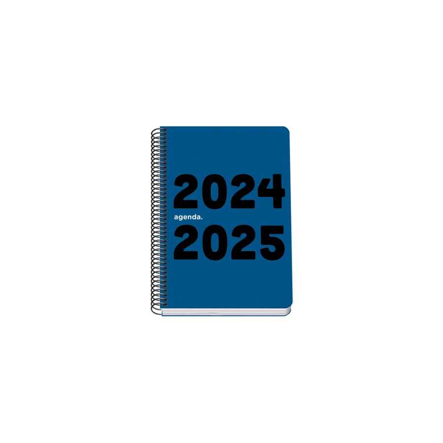 16454-AGENDA ESCOLAR 2024-2025 TAMANO A5 TAPA POLIPROPILENO  DIA PAGINA MEMORY BASIC AZUL DOHE 51755