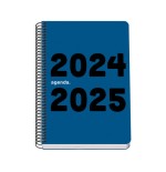 16454-AGENDA ESCOLAR 2024-2025 TAMANO A5 TAPA POLIPROPILENO  DIA PAGINA MEMORY BASIC AZUL DOHE 51755