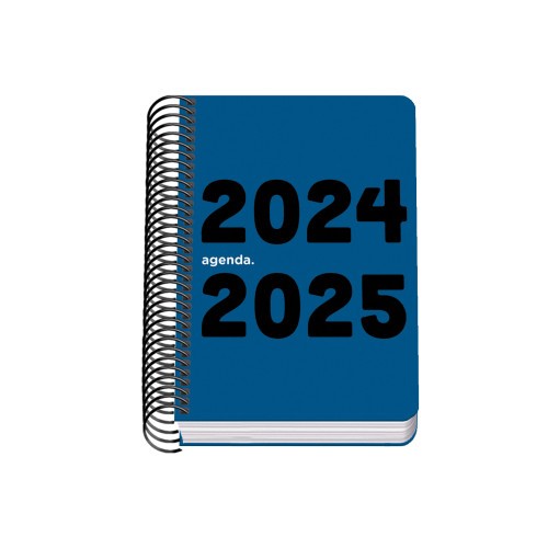 16462-AGENDA ESCOLAR 2024-2025 TAMANO A6 TAPA POLIPROPILENO  DIA PAGINA MEMORY BASIC AZUL DOHE 51763