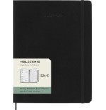 16479-AGENDA 18 MESES 2024-2025 SEMANAL XL (19 X 25 CM) NEGRA TAPA BLANDA MOLESKINE DSB18WN4Y25