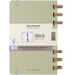 16492-AGENDA 12 MESES 2025 ACADEMICA ESPIRAL L (13 X 21 CM) KIWI TAPA DURA MOLESKINE DHSPK5212AMWH3Y25