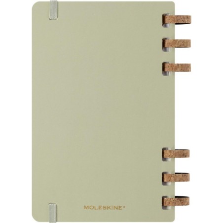 16493-AGENDA 12 MESES 2025 ACADEMICA ESPIRAL L (13 X 21 CM) KIWI TAPA DURA MOLESKINE DHSPK5212AMWH3Y25