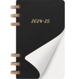 16494-AGENDA 12 MESES 2025 ACADEMICA ESPIRAL L (13 X 21 CM) NEGRA TAPA BLANDA MOLESKINE DSSPB12AMWH3Y25