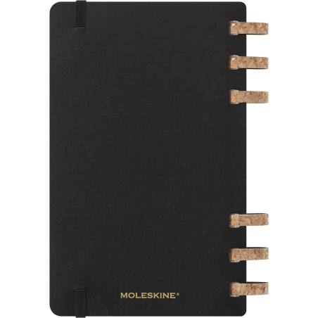 16495-AGENDA 12 MESES 2025 ACADEMICA ESPIRAL L (13 X 21 CM) NEGRA TAPA BLANDA MOLESKINE DSSPB12AMWH3Y25