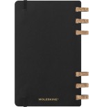 16495-AGENDA 12 MESES 2025 ACADEMICA ESPIRAL L (13 X 21 CM) NEGRA TAPA BLANDA MOLESKINE DSSPB12AMWH3Y25