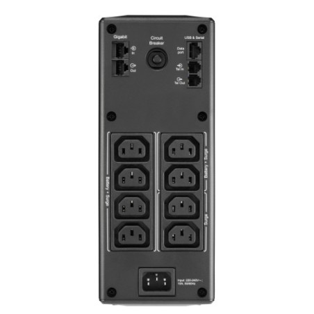 16599-APC BR1600MI sistema de alimentacion ininterrumpida (UPS) Linea interactiva 1,6 kVA 960 W 8 salidas AC