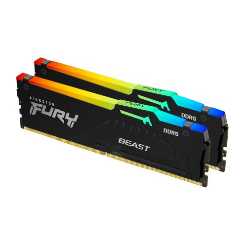 16727-MEMORIA KINGSTON 16GB KIT2 6000MT/S DDR5 CL30  FURY BEAST RGB EXPO - KF560C30BBEAK2-16