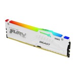 16775-MEMORIA KINGSTON 16GB 6000MT/S DDR5 CL30  FURY BEAST WHITE RGB XMP - KF560C30BWA-16