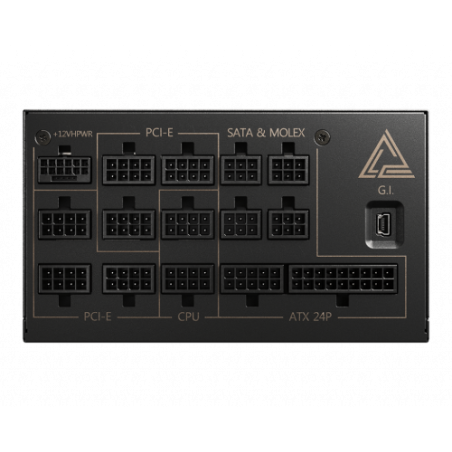 16830-MSI MEG AI1300P PCIE5 unidad de fuente de alimentacion 1300 W 24-pin ATX ATX Negro