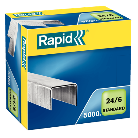 1690-Rapid 24859800 grapa Paquete de grapas 5000 grapas