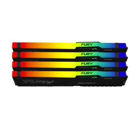 16909-Kingston Technology FURY Beast RGB modulo de memoria 128 GB 4 x 32 GB DDR5