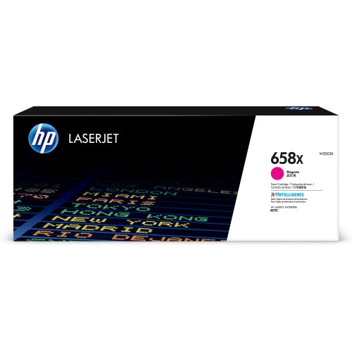 16942-HP Cartucho de toner Original LaserJet 658X magenta de alta capacidad