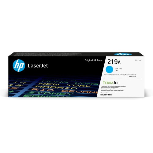 16944-HP Cartucho de Toner Original LaserJet 219A cian