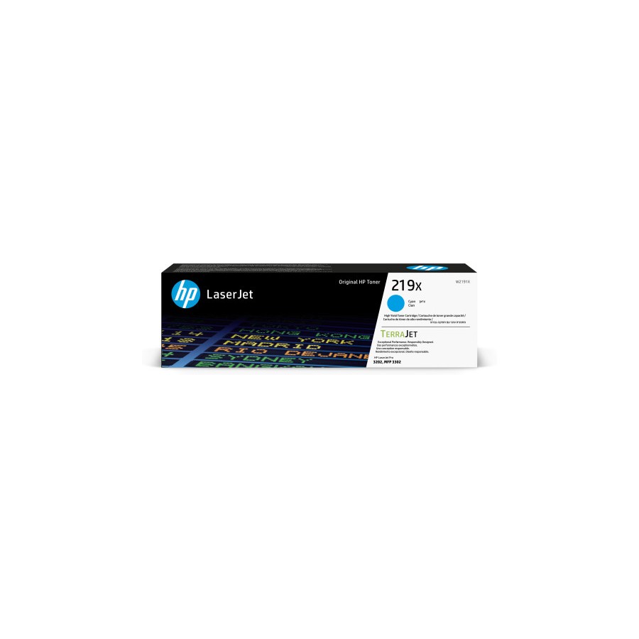 16945-HP Cartucho de Toner Original LaserJet 219X de alta capacidad cian