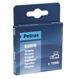 1695-CAJA DE 1200 GRAPAS TIPO 530/8 COBREADAS PARA CLAVADORAS PETRUS 77514