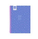 16964-AGENDA ESCOLAR 2024-2025 8o 120X164 SEMANA VISTA HORIZONTAL DIVA STARS FINOCAM 536100225