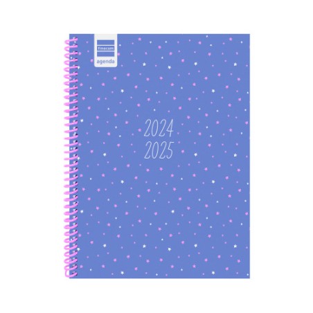 16968-AGENDA ESCOLAR 2024-2025 4o 155X212 SEMANA VISTA HORIZONTAL DIVA STARS FINOCAM 536140225