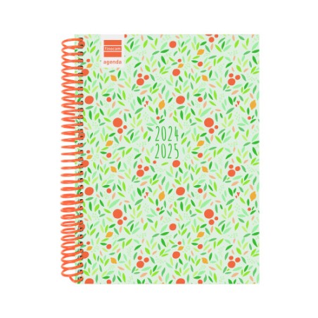 16974-AGENDA ESCOLAR 2024-2025 4o 155X212 1 DIA PAGINA DIVA FRUITS FINOCAM 536160325