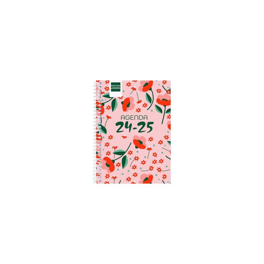 16978-AGENDA ESCOLAR 2024-2025 8o 120X164 SEMANA VISTA HORIZONTAL COOL FLORAL FINOCAM 645000625