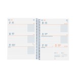 16979-AGENDA ESCOLAR 2024-2025 8o 120X164 SEMANA VISTA HORIZONTAL COOL FLORAL FINOCAM 645000625