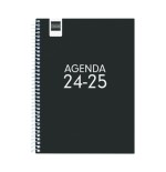 16985-AGENDA ESCOLAR 2024-2025 4o 155X212 SEMANA VISTA HORIZONTAL COOL NEGRO FINOCAM 645040325