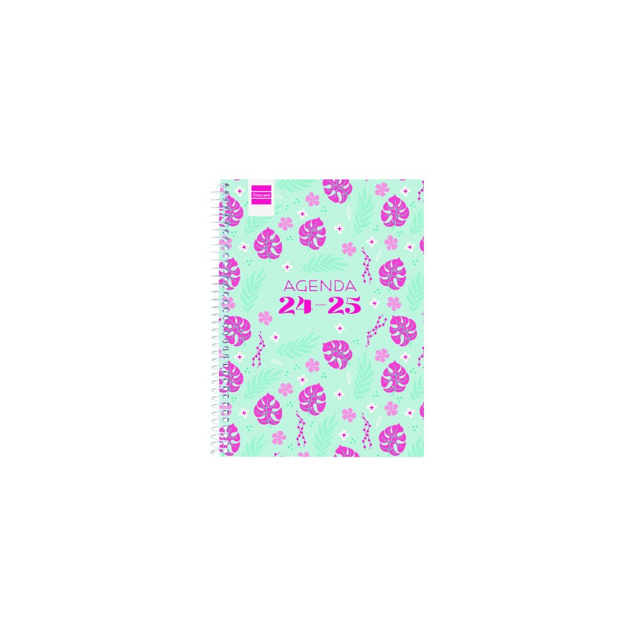 16989-AGENDA ESCOLAR 2024-2025 4o 155X212 SEMANA VISTA HORIZONTAL COOL SELVA FINOCAM 645040725