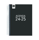 16993-AGENDA ESCOLAR 2024-2025 4o 155X212 1 DIA PAGINA COOL NEGRO FINOCAM 645060325